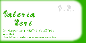 valeria meri business card